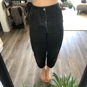 KOWTOW Organic Cotton Black Balloon Jeans XXS